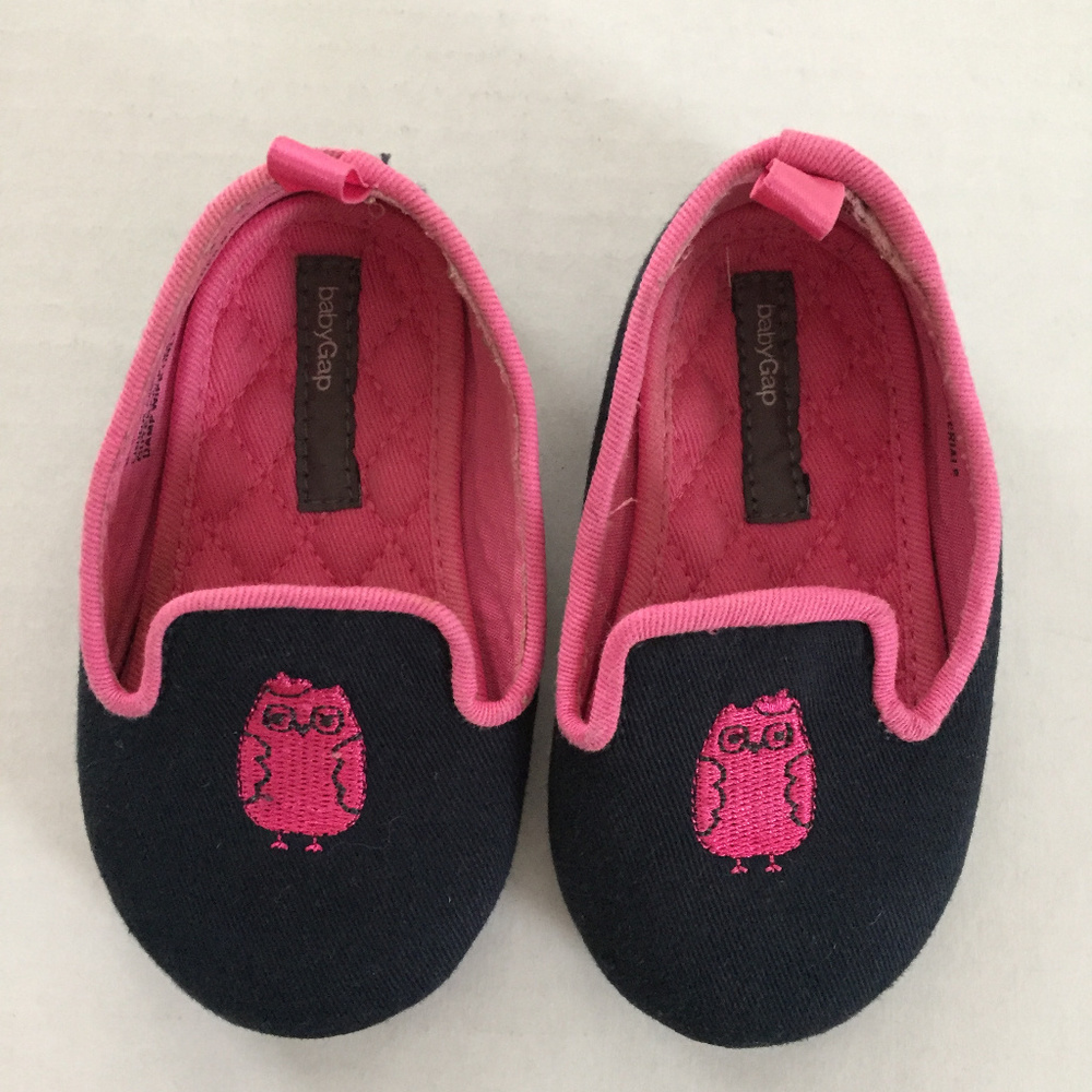 Baby Gap OWL Shoes Loafer Ballet Flat Slip-On